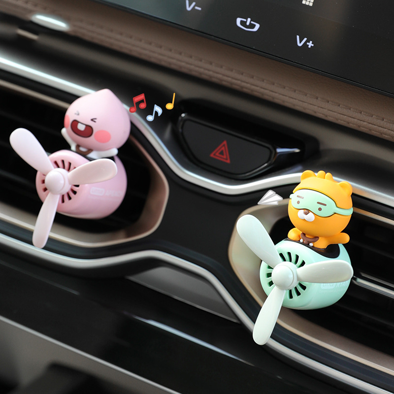 

Car Perfume Kakao Pilot Diffuser Auto Air Freshener AC Vent Aromatherapy Cartoon Style Fragrance Air Perfume Purifier