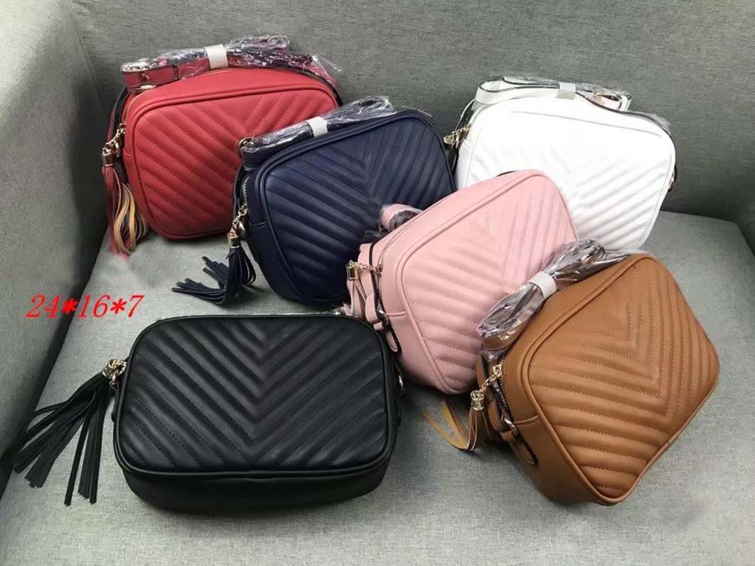 

luxury designer messenger bag gold hardware leather camera bags LouLou shoulder bag ladies handbag wallet handbags, White