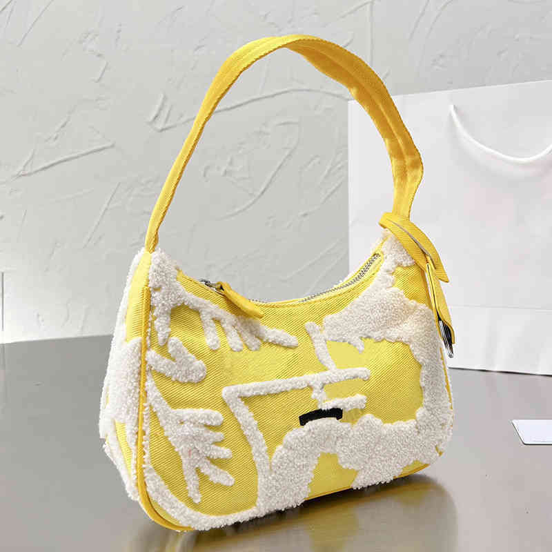 

Shoulder Bag Canvas Bags Ladies Women Designer Handbags Tote Half Moon Crossbody Bags Fashion Handbag Messenger Bag Purses 220610, Pra061012