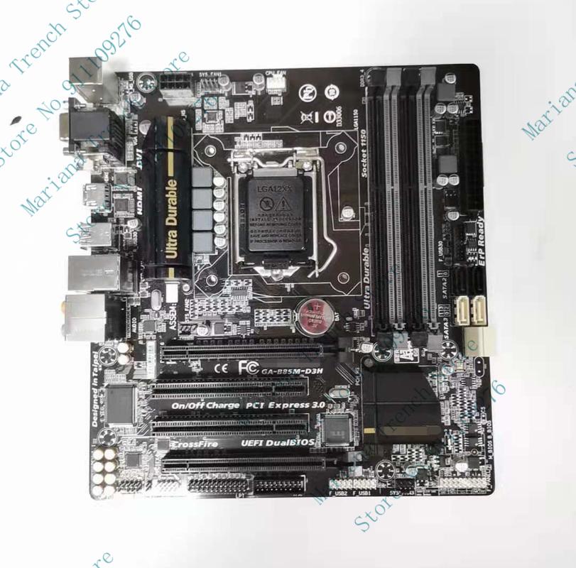 

Motherboards GA B85M-D3H For GIGABYTE Desktop PC MicroATX Motherboard LGA1150 4th Generation Core Processor DDR3 SATAIII USB3.0 CrossFireX