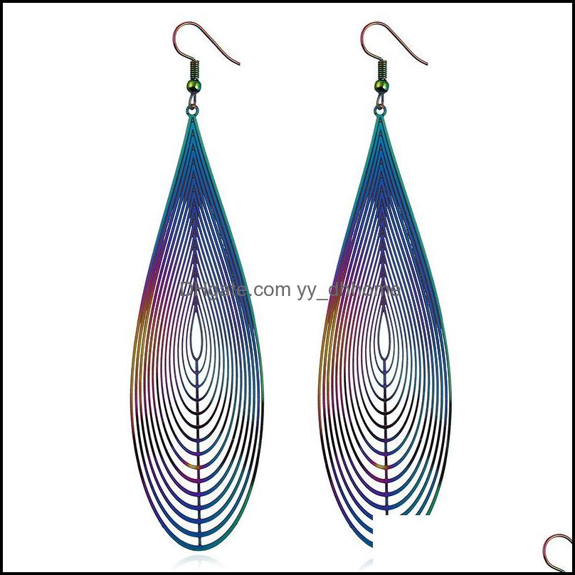 

Dangle Chandelier Earrings Jewelry Gold Drop For Women Girl Dazzle Color Hollow Metal And Fashion Wholesale - 0810Wh Delivery 2021 2Kgru