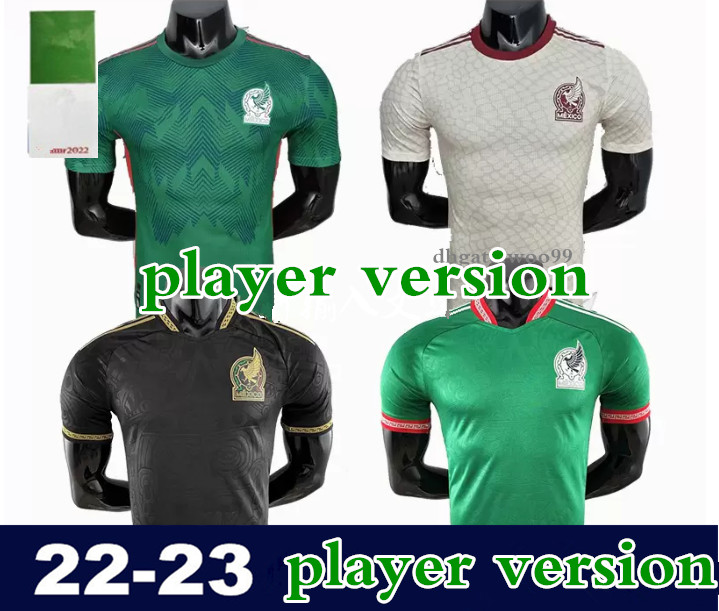 

H.LOZANO 2022 Mexico Soccer Jersey green National Copa America 21 22 23 CHICHARITO LOZANO GUARDADO CARLOS VELA RAUL Men Player Version Fans Football Shirts