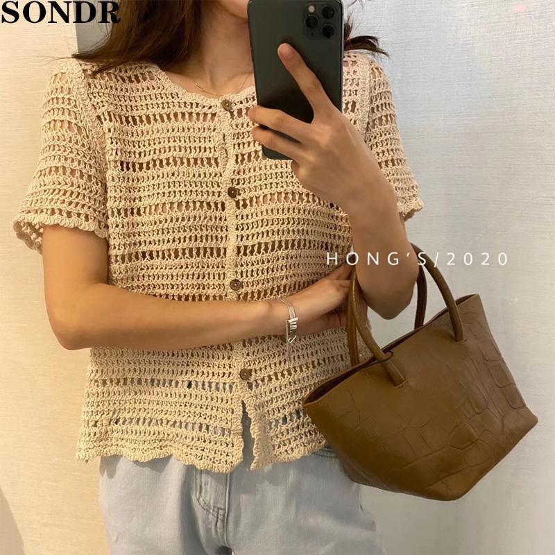 

Plus Size Embroidery Women Blouses Oversize Short Sleeve Knitted Summer Tops Femme Casual Loose Cardigan Blouse Blusas 2022 Women's & Shirts, White