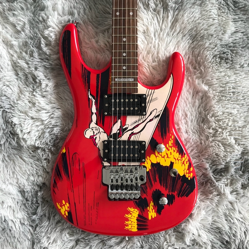

2022 rare joe satriani silver surfer electric guitar In stock/limited edition birthday 36-inchs chrome hardware freeshipping