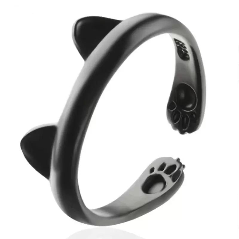 

Animal Cat Ears Band Rings for Women Girls Lovely Pet Dog Cat Claw Finger Ring Fashion Jewelry