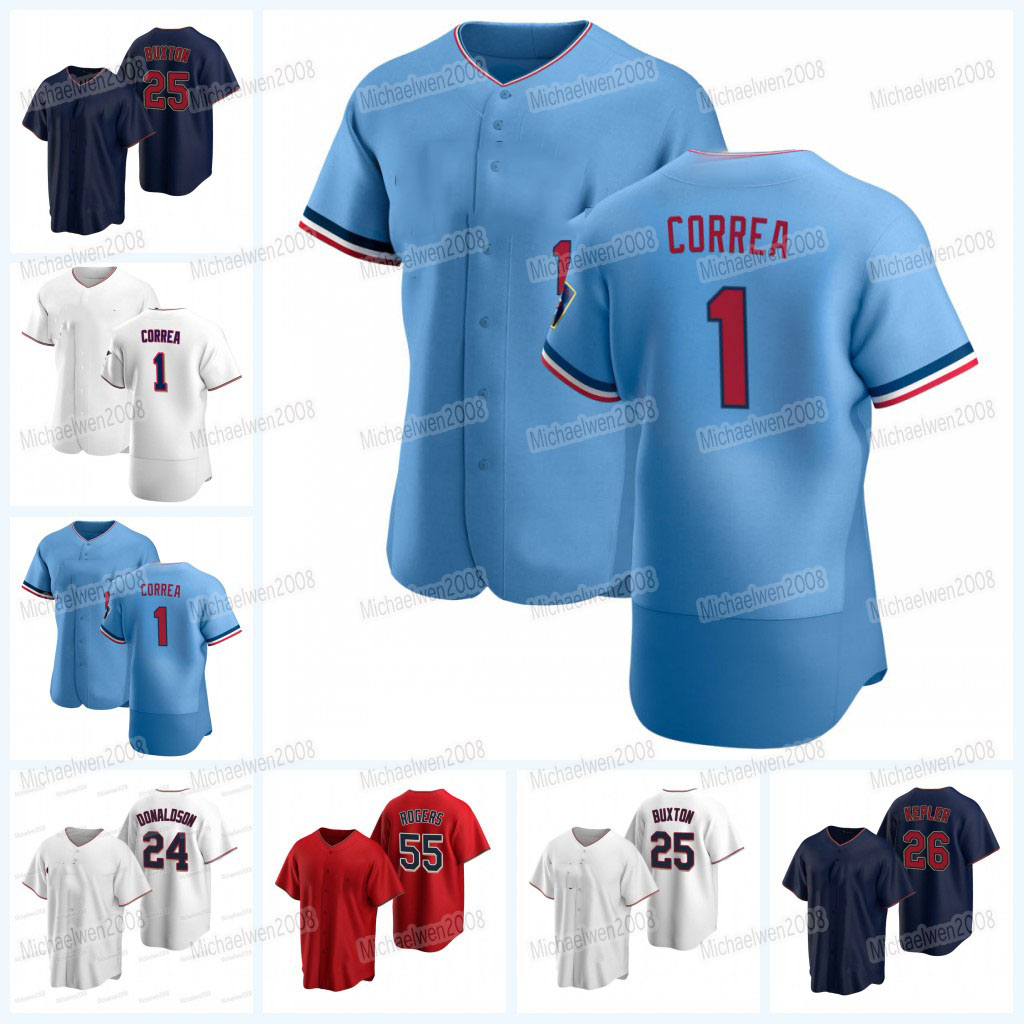 

1 Carlos Correa 2022 Jersey Max Kepler Byron Buxton Miguel Sano Jose Godoy Gary Sanchez Gio Urshela Derek Fisher Luis Arraez Brent Rooker Ry, Blue;black