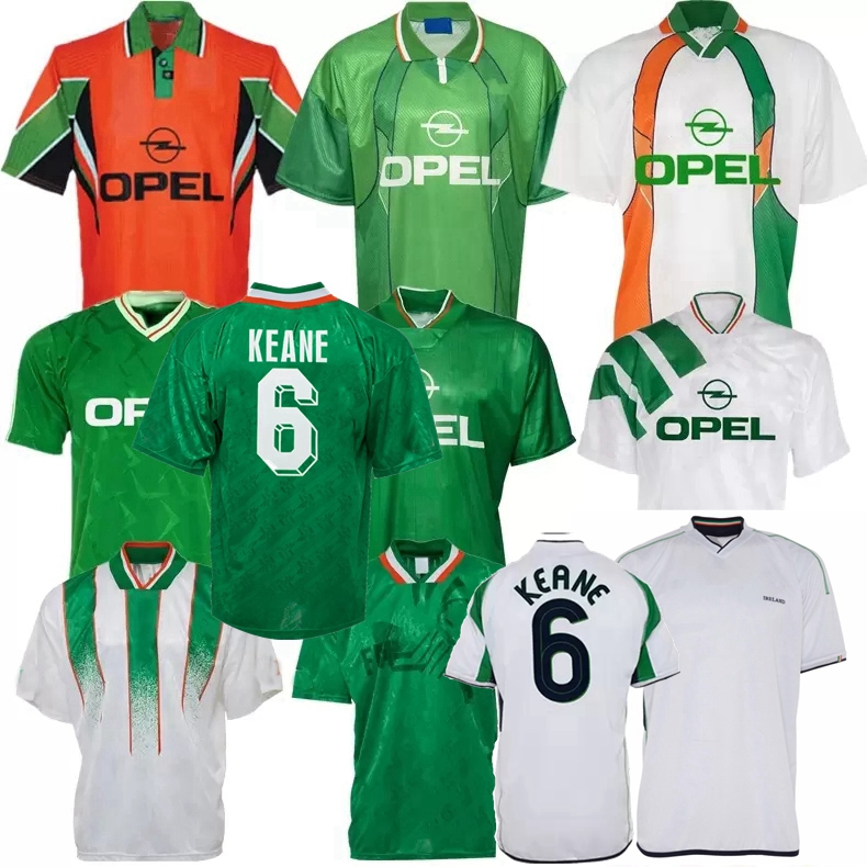 

Ireland retro soccer jersey 1988 1990 1992 1993 1994 1995 1996 1997 1998 2002 home classic vintage TOWNSEND Keane DUFF R.KEANE STAUNTON HOUGHTON football shirts, 1990 away
