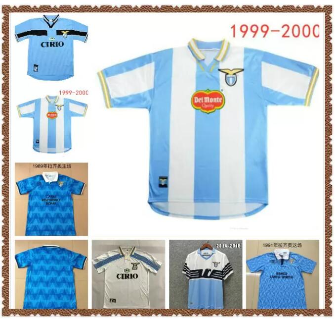 

1989 1991 1999 2000 2001 Retro Lazio soccer jersey NEDVED NESTA MANCINI GASCOIGNE SALAS VINTAGE football shirt S-2XL, Wine red