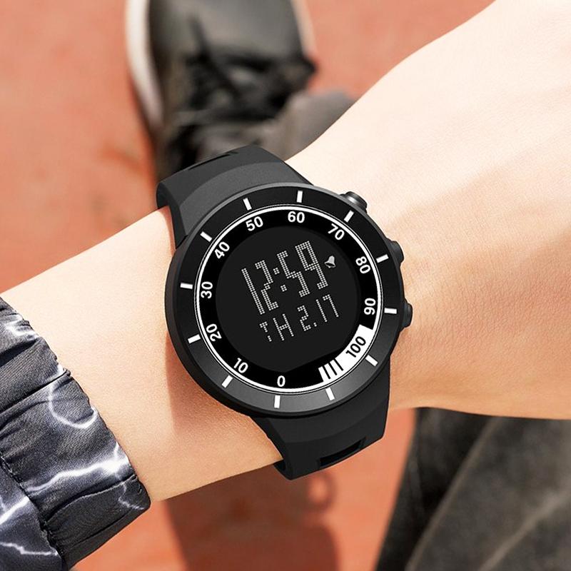 

Wristwatches Electronic Watches Mens Luxury Led Alarm Digital Sport Watch For Men Waterproof Military Wristwatch Man Stopwatch Relojes Hombr, Silver