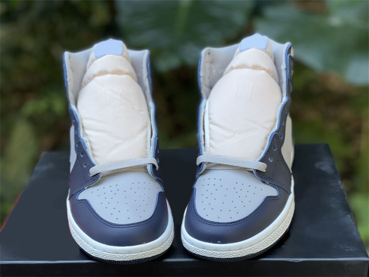 

Best Quality Authentic 1 High 85 Georgetown Basketball Shoes College Navy Summit White Tech Grey 1S Athletic Retro Men Sports Sneakers With, Customize