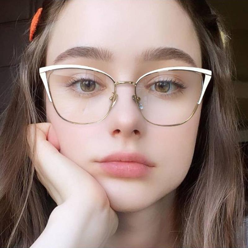 

Fashion Sunglasses Frames Kanspace Anti Blue Light Blocking Eyeglasses Women Cat Eye Computer Glasses Myopia Prescription Design Eyewear 957