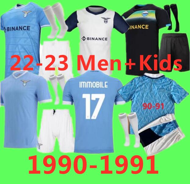 

Lazio 22 23 soccer jerseys 90-91 retro LUIS ALBERTO J.CORREA IMMOBILE third 2022 2023 maglie da calcio SERGEJ LAZZARI Marusic Vedat Muriqi Kits sock