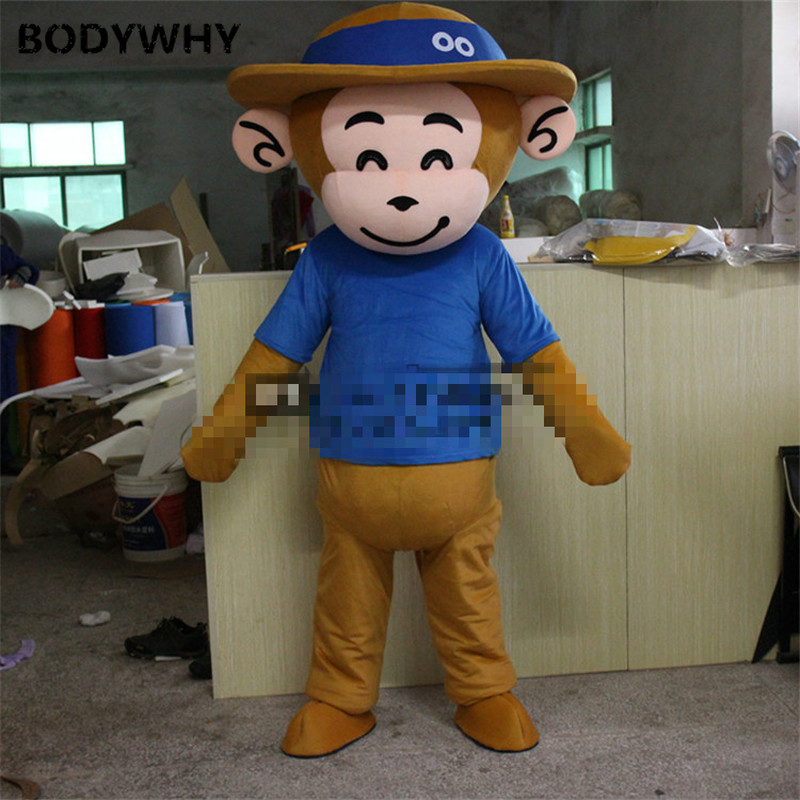 

Mascot doll costume Monkey Cartoon Doll Clothing Adult Walking Performance Animal Doll Headgear Custom Plush Stage Performance Cartoon Cloth, Color show