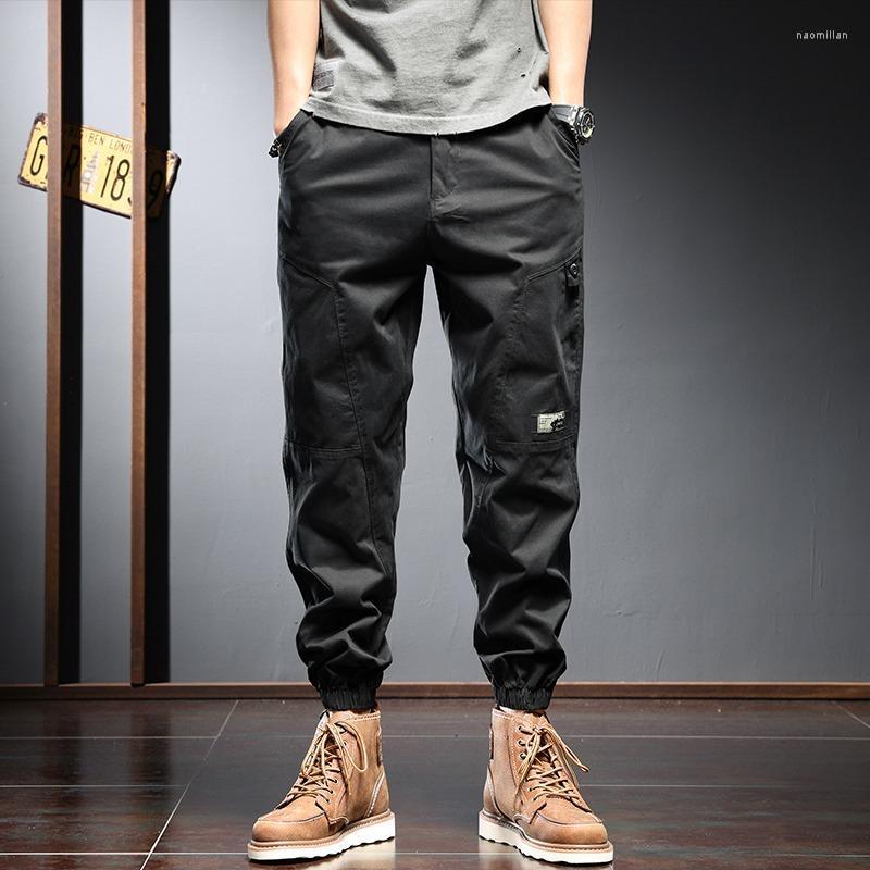 

Men's Pants Fashion Black Baggy Cargo Men Streetwear Casual Tactical Cotton Trousers S-4XLMen's Naom22