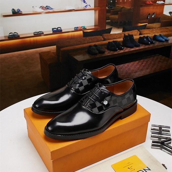 AA Luxury Men Designer Dress Shoes Mans Spring Wedding Fashion Office High Quality Leather Comfy Business Man Formal Shoes 2022 Mens Shoe 11