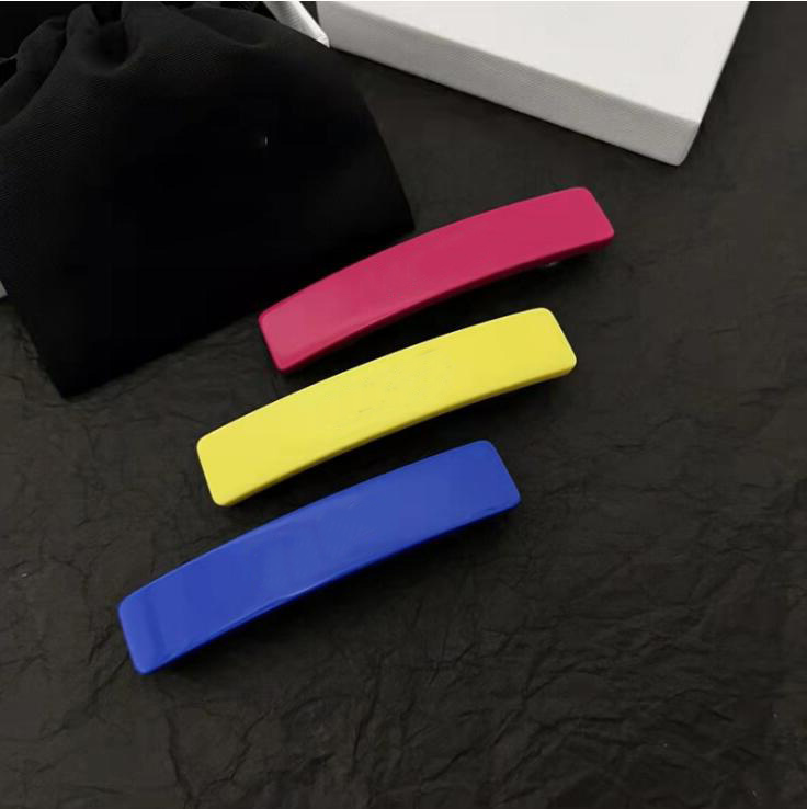 

2022 New arrival candy color spring clip designer Hair Clips & Barrettes for fashion lady hair Jewelry Accessories