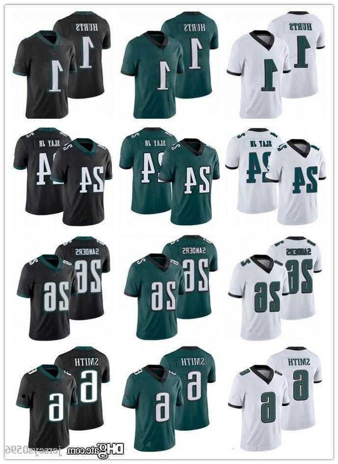 

11 AJ Brown Philadelphia''Eagles''jersey 6 DeVonta Smith 26 Miles Sanders 20 Brian Dawkins 2 Darius Slay Jr. 1 Jalen Hurts Football Jerseys, Color