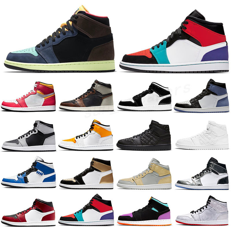 

University Blue 1 Og Basketball Shoes Jumpman 1S High Dark Mocha Unc Light Smoke Grey Hyper Chicago Patent Bred Royal Toe Men Women Trainers Sneakers 36-46 RG011, #29