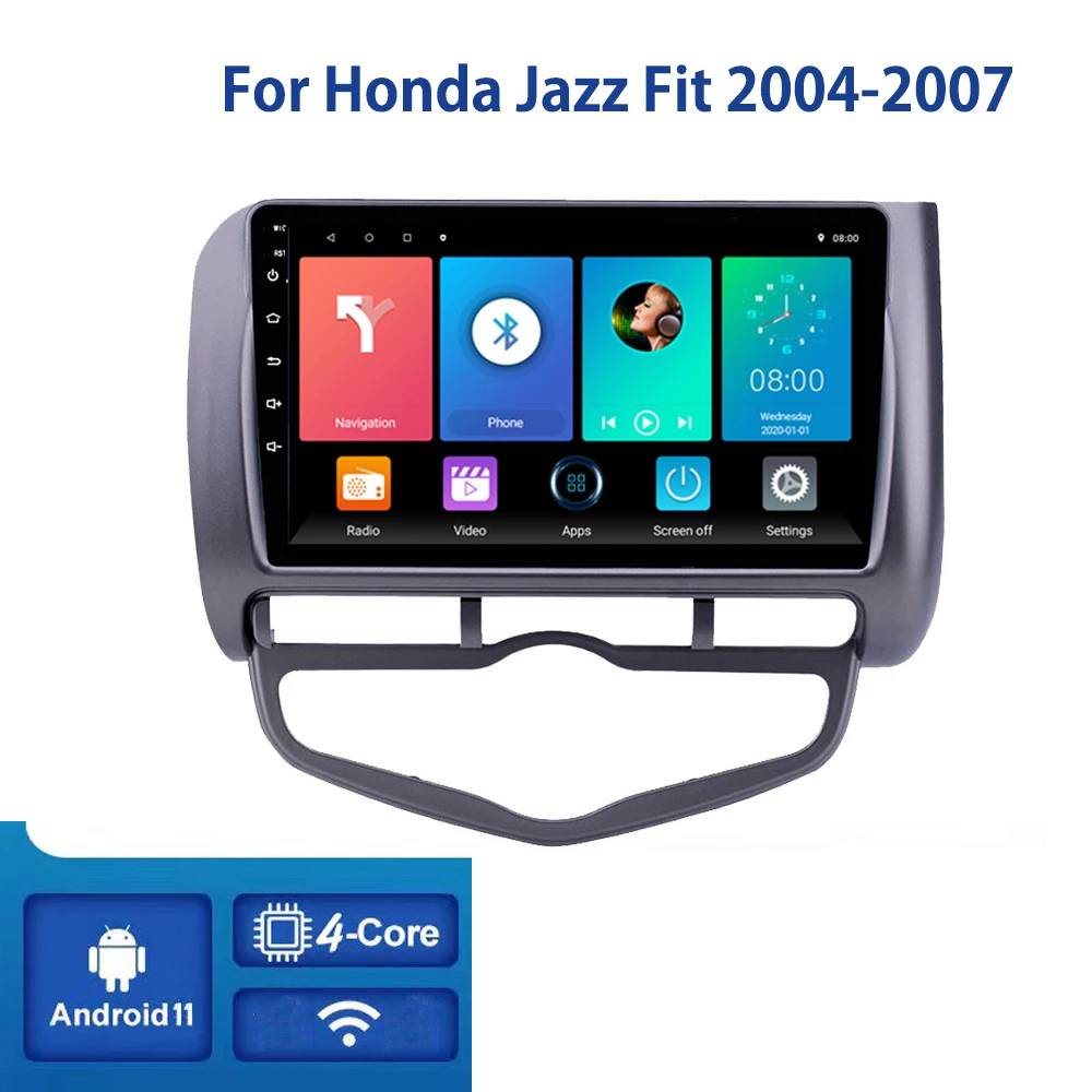 

Android 10 Multimedia Video Stereo Car DVD Player Navigation GPS Radio For Honda JAZZ 2004-2007