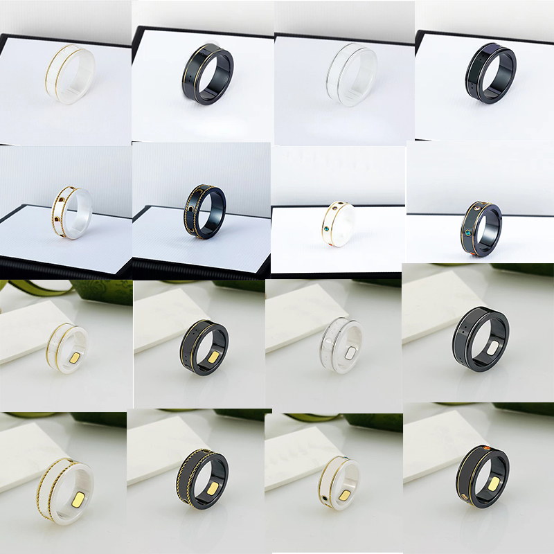 

Stamp Couple Ring Personality Double G 18K Gold Silver Plated Men and Women Engagement Wedding Jewelry Lover Gift