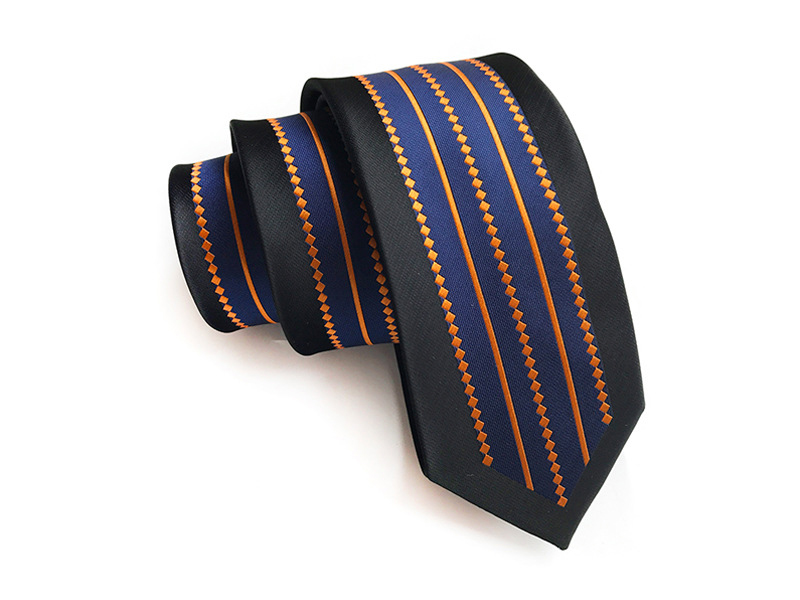 Silk Slim Men Ties Fashion 6cm Skinny Stripe Dot Floral Neck tie for men Woven Formal wear business wedding party 30-image-763071063