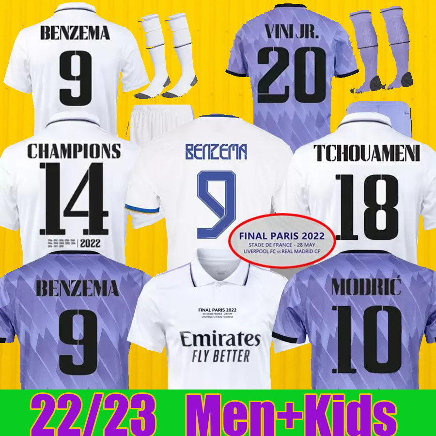 

22 23 Player version BENZEMA HAZARD Real Madrids soccer jerseys football shirt CAMAVINGA ALABA ASENSIO MODRIC VALVERDE camiseta Men kids kit 2022 2023 uniforms top, Joint version