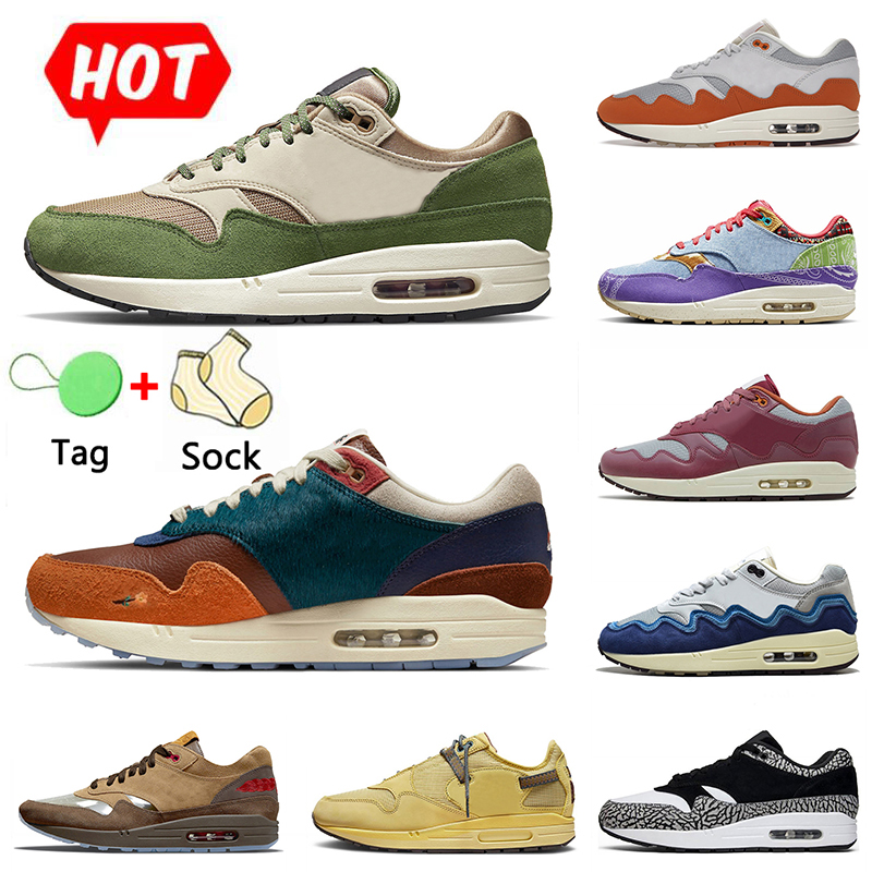 Concepts x 1 Sneakers Patta x 87 Hommes Chaussures de course Airsmaxs Marron Monarch Far Out Kiss of Death Aqua Noise Bred Hommes Femmes Baskets