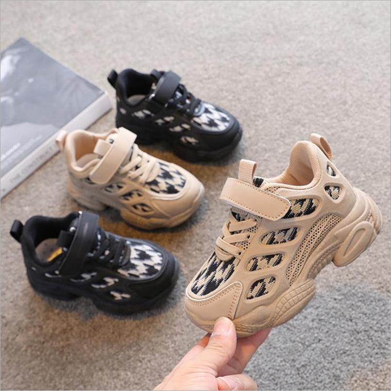 

Toddler Girl Shoes Autumn Spring Kids Boys Sport Shoes Mesh Children Running Shoes Casual Sneakers 26-362137, Black