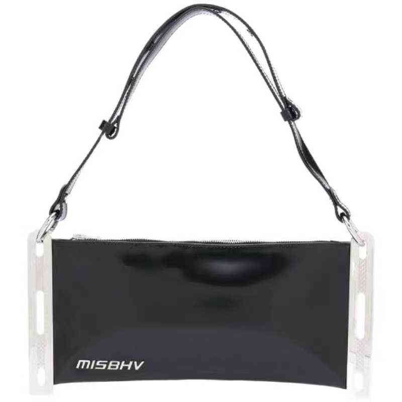 

European and n Classic Handbag Single Shoulder Bag Metal Leather Hand-held Armpit Small Square Bag Temperament Goddess Fash 220611, Black