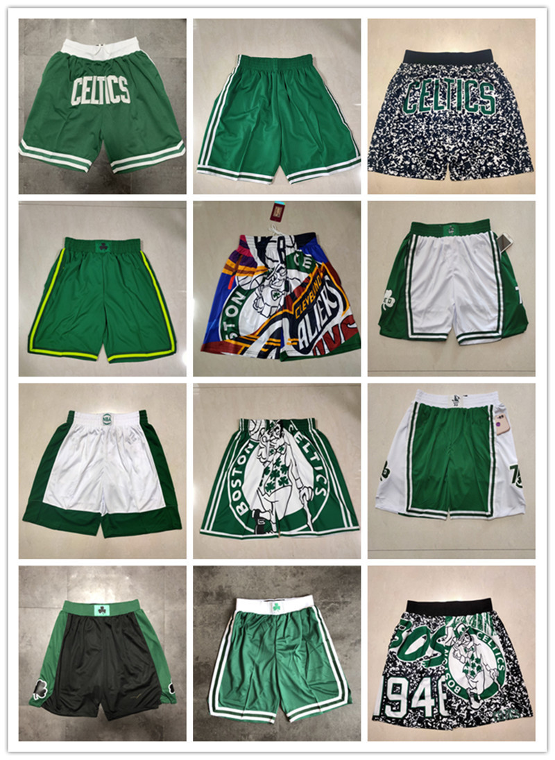 

Basketball Shorts Boston''Celtics''men Throwback Basketball Shorts pocket, Color