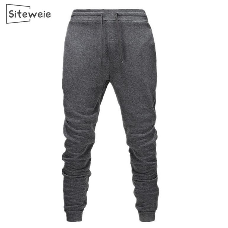 

SITEWEIE Mens Sweatpants Casual Cotton Sports Joggers Pants Body Builder Bottoms Trousers Fashion Fitness Gym Pants L251 201110, White
