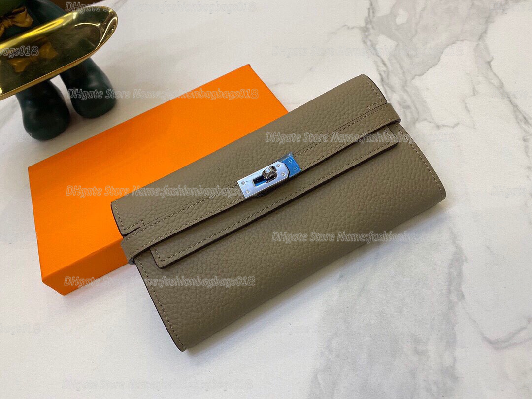 

New 3A Bags Quality Kerry Classic Wallet with Dust Bag Luxury Designer Clutch Wallet Epsom Calfskin Leather Purse For Women