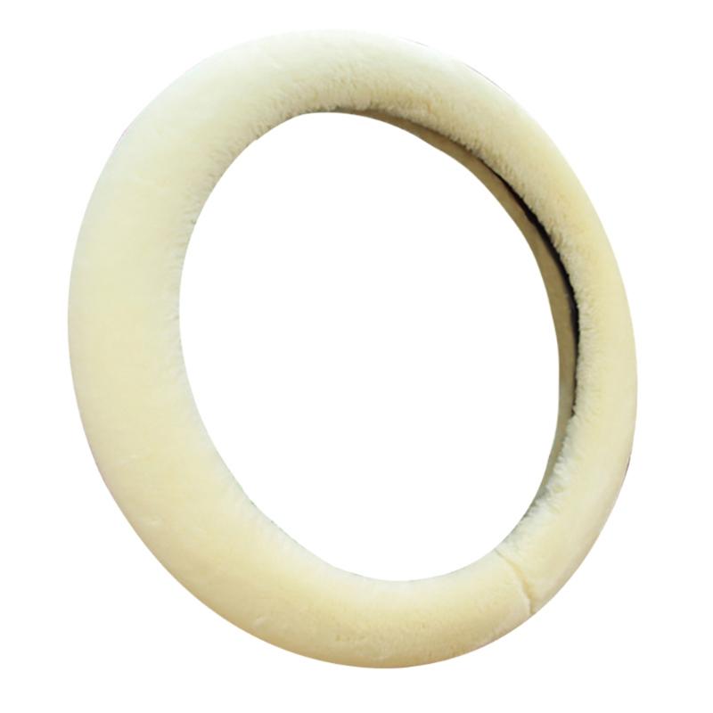 

Steering Wheel Covers Ultra Soft Plush Sleeve Warm Cover Car Interior AccessoriesSteering