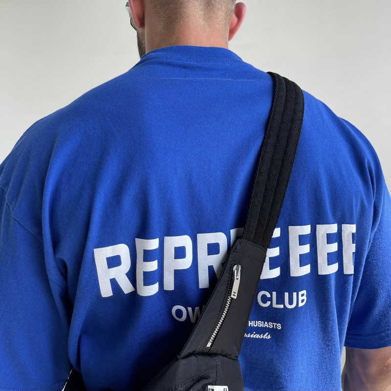 

REPRREESENT The Owners Club Letter Printed TEE Short-sleeved T-shirt Fashion Man Women T-shirt BLUE GREEN FZTX173