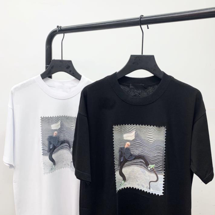 

New Style Pattern Mens T Shirts Woman And Men Tops Fashion Oversize Mens Women Clothing Short Sleeved Shirt Womens Tee Big Size, White