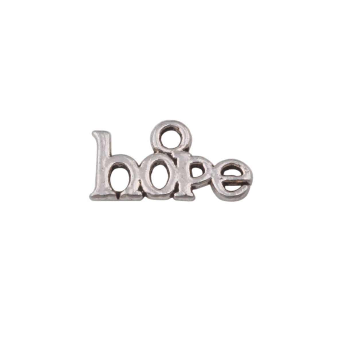 

" Hope " Charm Pendants 300Pcs/lot Hot sell Antique Silver Jewelry DIY 15 x 8 mm A-102