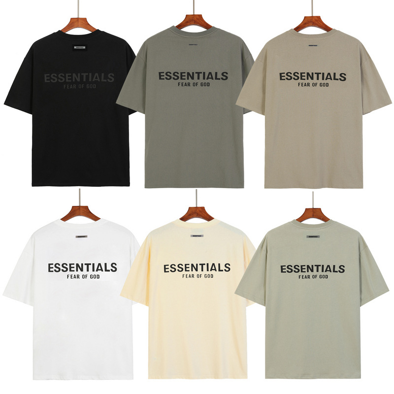 Essen-tials Dupe Spring Summer Tee Cases Front Logo T Shirt Skateboard Tshirt Men Women Short Sleeve Tees S-XL #21621-image-768903457