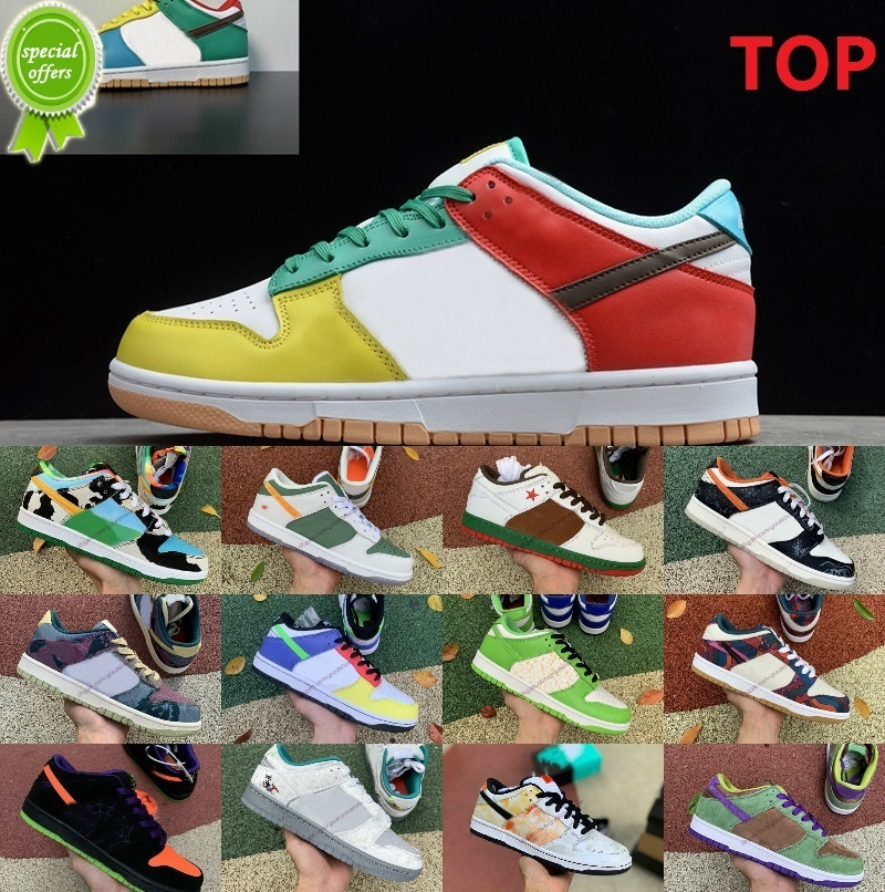 

Boots Top Quality Designer shoes Skate Low Running Shoes Dunksb Panda Paisley Black White Unc I, 32#