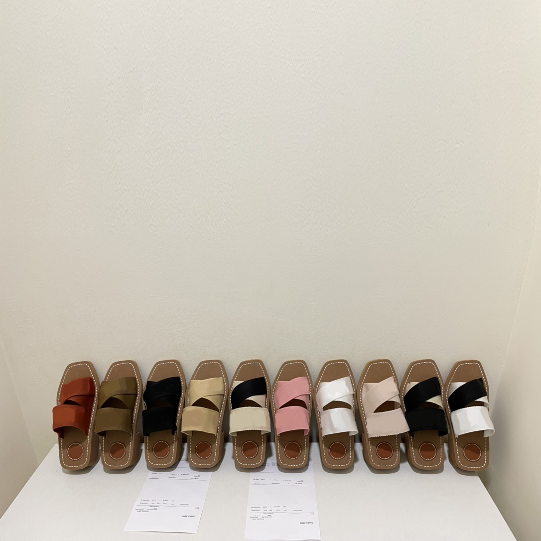 Designer Luxury Slippers Letter Sandals Shoes Flops Genuine Leather Casual Ladies Flat Slipper Summer Outdoor Beach Loafer Party Holiday Fashion