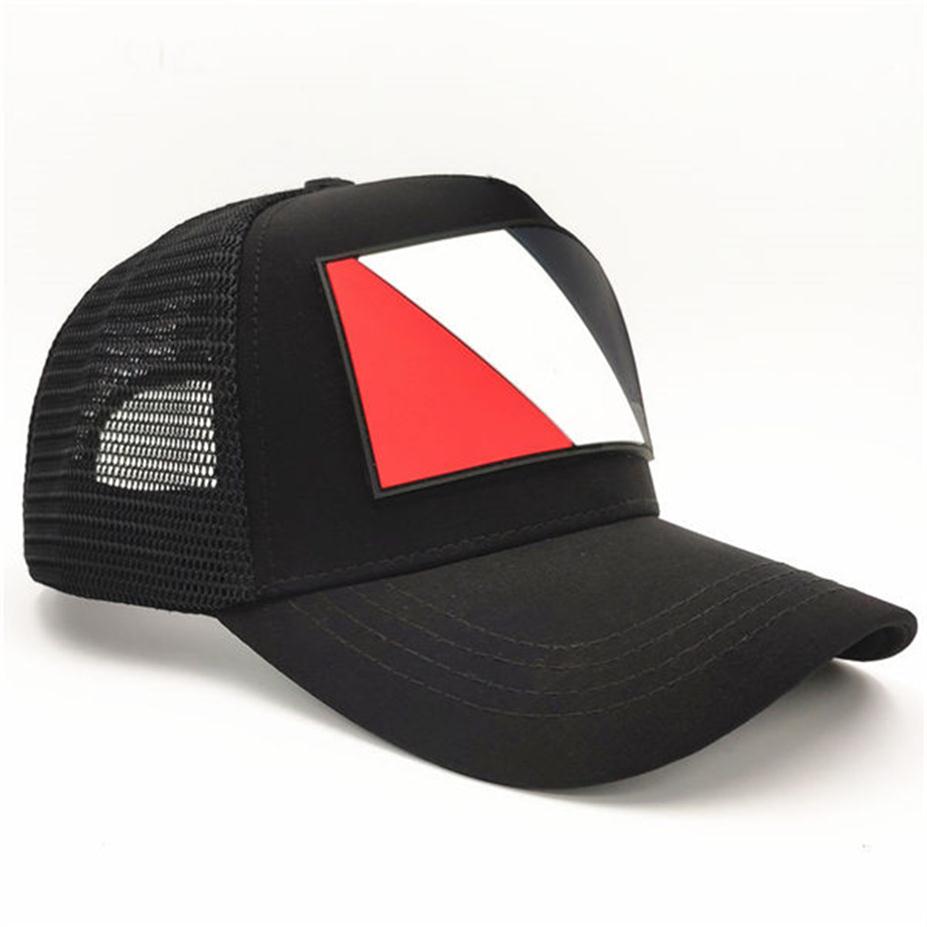 Capes de balle en maille américaines de haute qualité chapeaux de baseball réglable de haute qualité Visor sportif d'été casquette unisexe printe