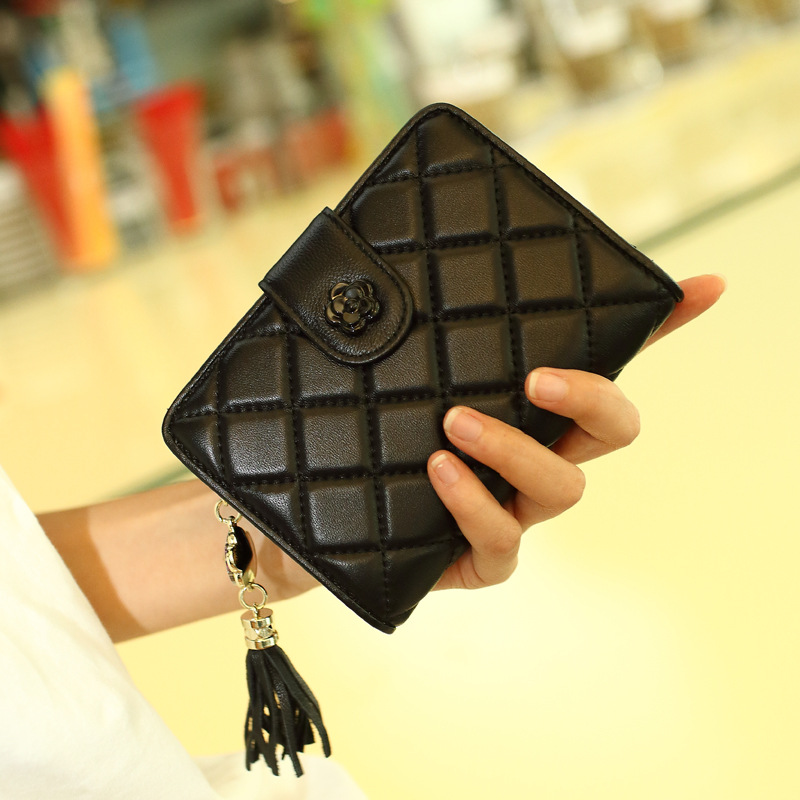 

Leather Checkbook Wallets Case for Women Credit Card Slots Clutch Womens Coin Purse with ID Window, Red