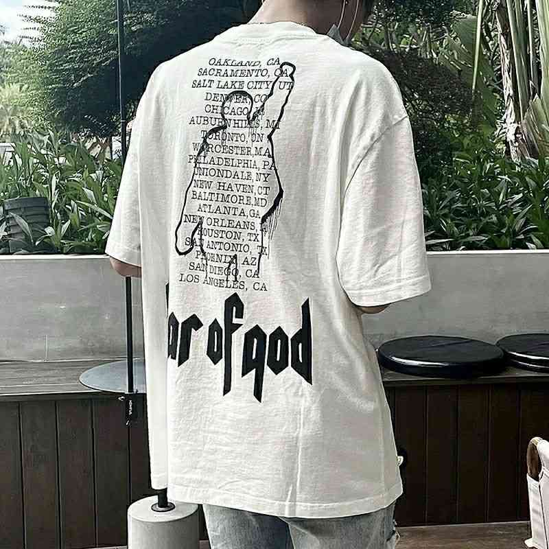 

T shirts Mens FOGss Casual Fashion Los Angeles War Limited White Ink Printing Vintage Short Sleeve Comfortable Sports High Sence Shirts, Limited edition white