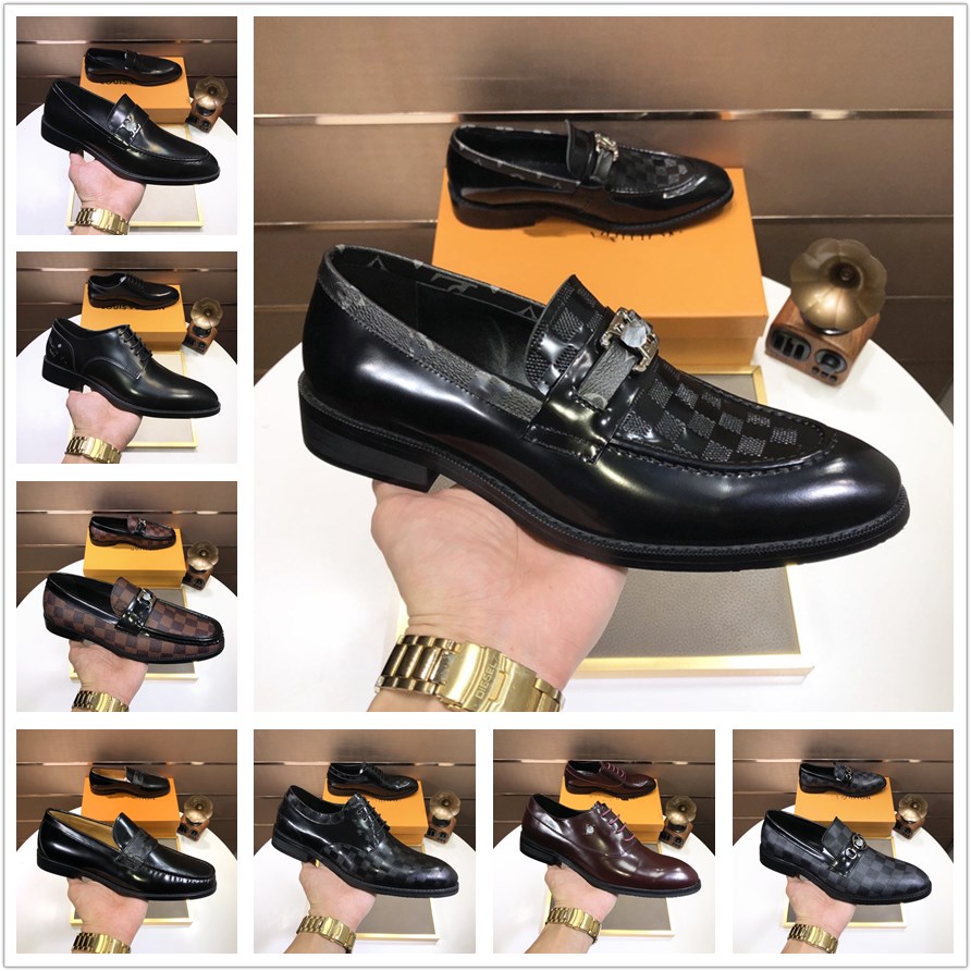 

38-45 Vintage Brown Loafers & Slip-Ons Tassel Business Leather Shoes Carved Designer Dress Shoes Formal Men's Shoe, #17