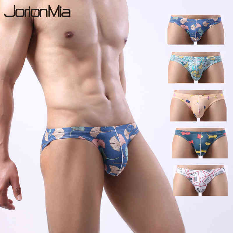 

4pcs/Lot Men Sexy Underwear Male Printed Panties Men's Brief Cotton Underpant Boy Bikini Briefs Sexy Underwear 1910 T220816, Multi