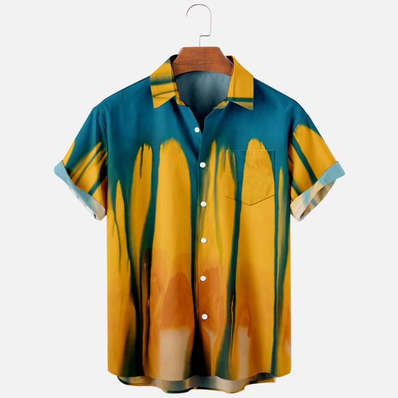 

Men's Casual Shirts Fashion Shirt Men/women 3D Print Turn-down Collar Blouses Harajuku Men's Top ClothesMen's, As picture