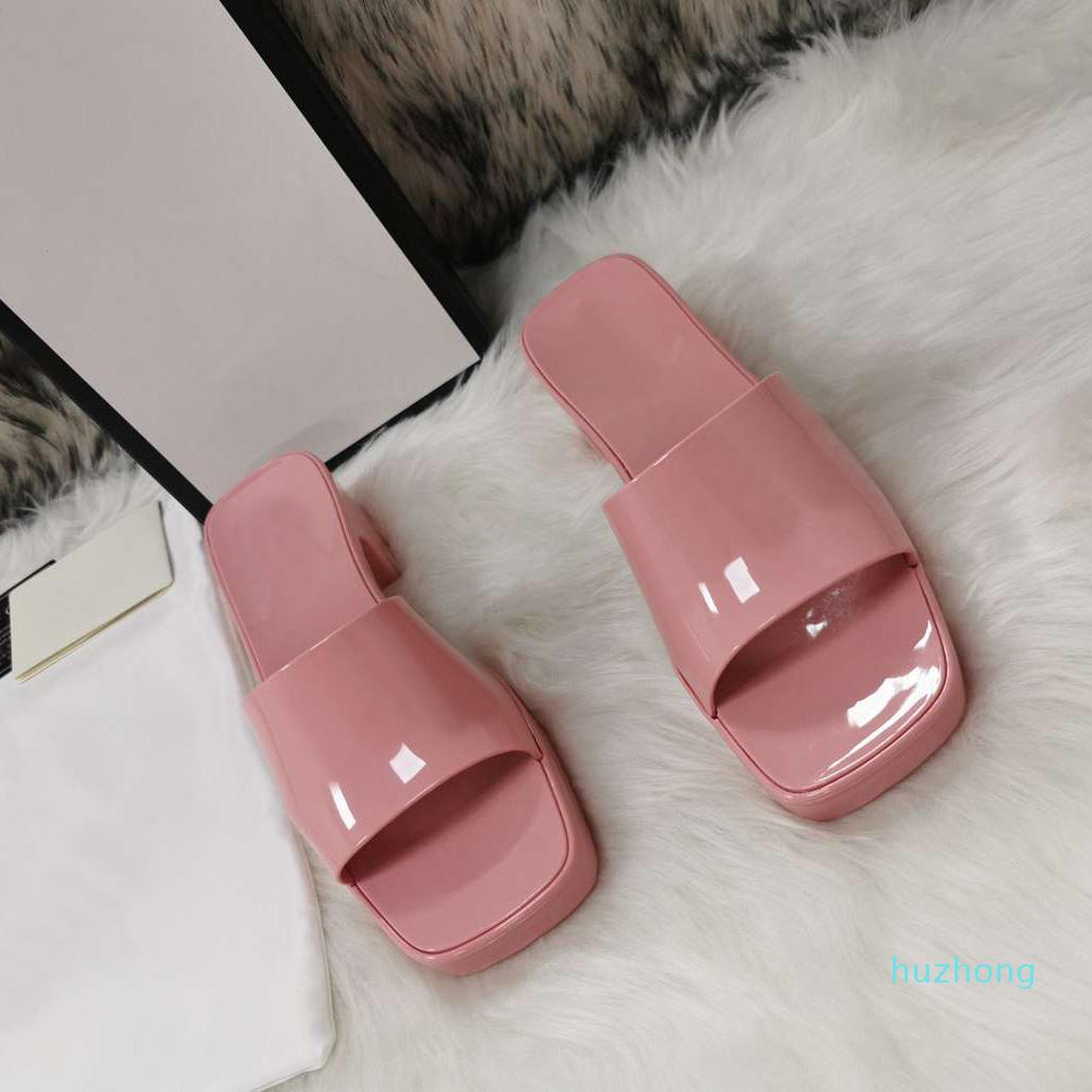 

2022-Fashion-alphabet Band Slippers Female Sandals Wear Spring and Summer Net Casual Square Flat 11 Color Star Same Style Cheap 1Top
