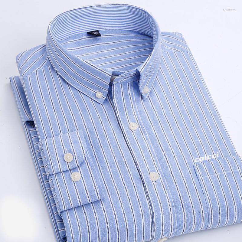 

Men's Casual Shirts REserved Aramy Autumn Arrival Colcci Men Shirt Striped Oxford Cotton Plai Wash And WearMen's Sybi22, Ci-837navy striped