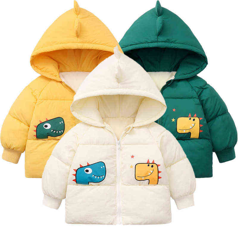 

Baby Girl Clothes Winter Jacket Girl Cute Rabbit Hoodie Children Wool Sweater Plus Velvet Thick Warm Plush Baby Jacket J220718, Brown.