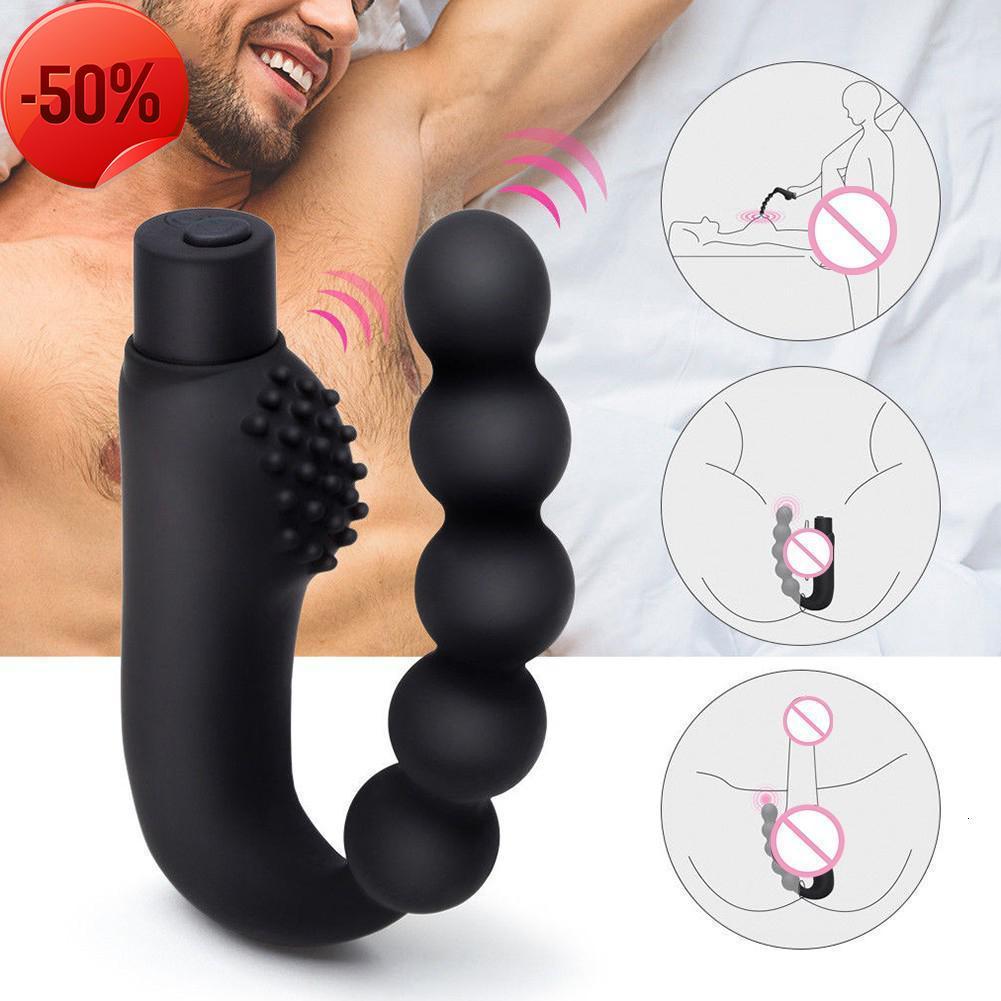 50% discount 10 Plug Vagina G-spot Massager Prostatique Vibrators Silicone Anal Bead Butt Vibration Adult Sex Toys for Man Sex shop for couples-image-767897957