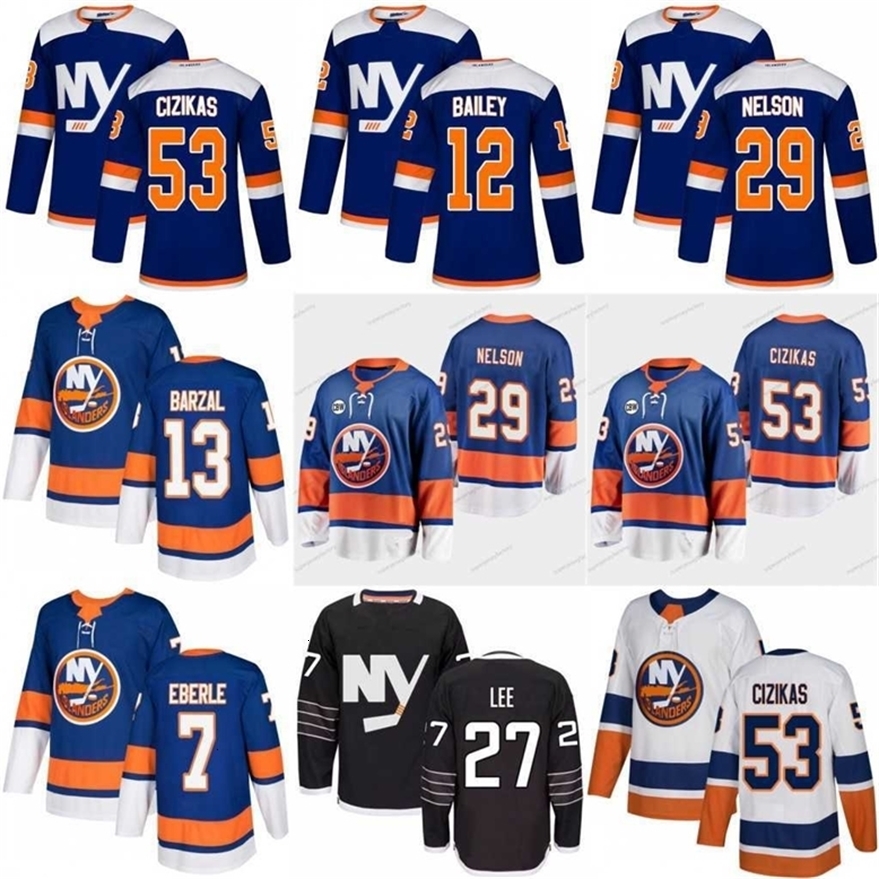 Xfl2020 13 Mathew Barzal 2019 Season Third 27 Anders Lee 91 John Tavares Hockey Jerseys All Stitched Jersey